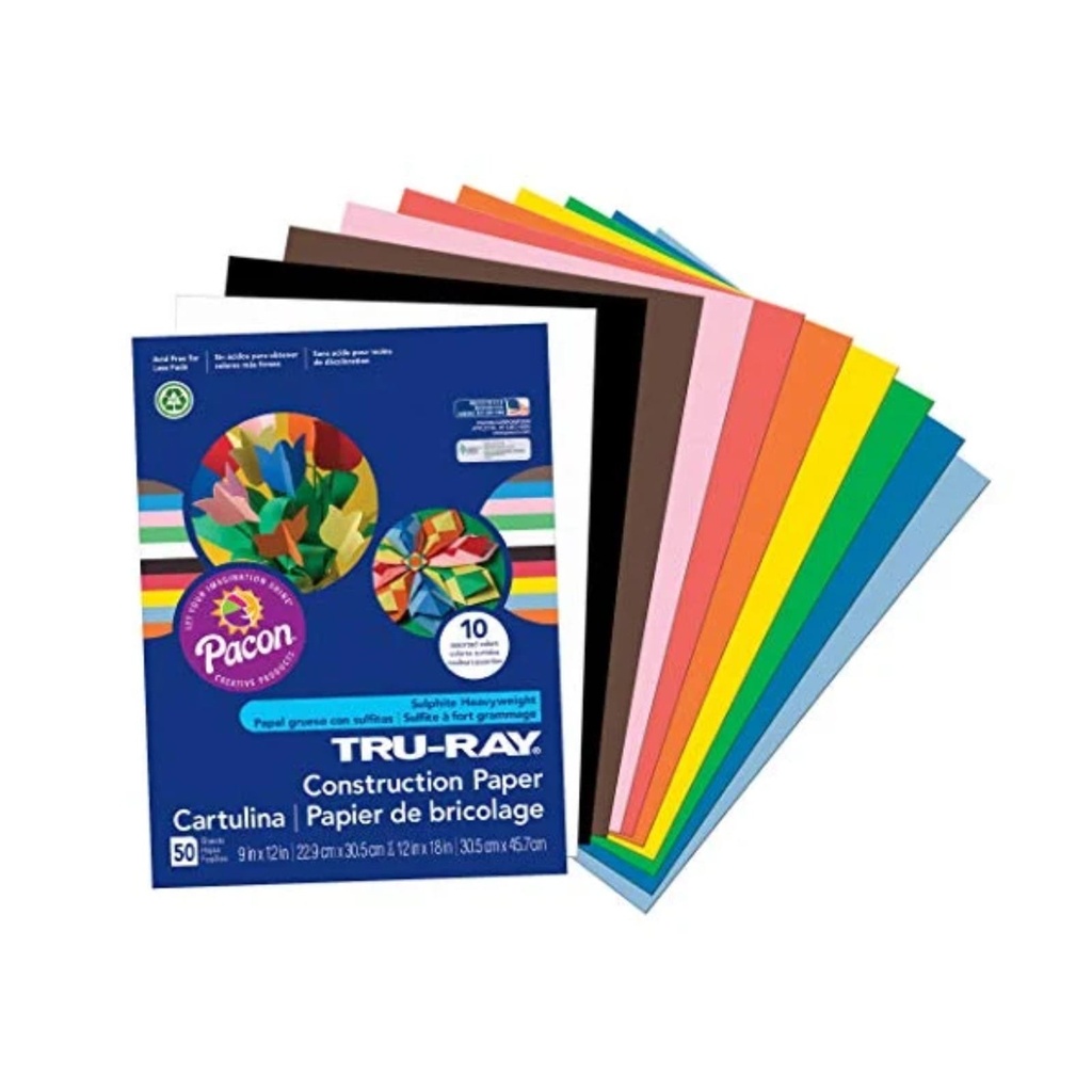 [764608005232] PAPEL CONSTRUCTIVO C/50HJS T/C PACON