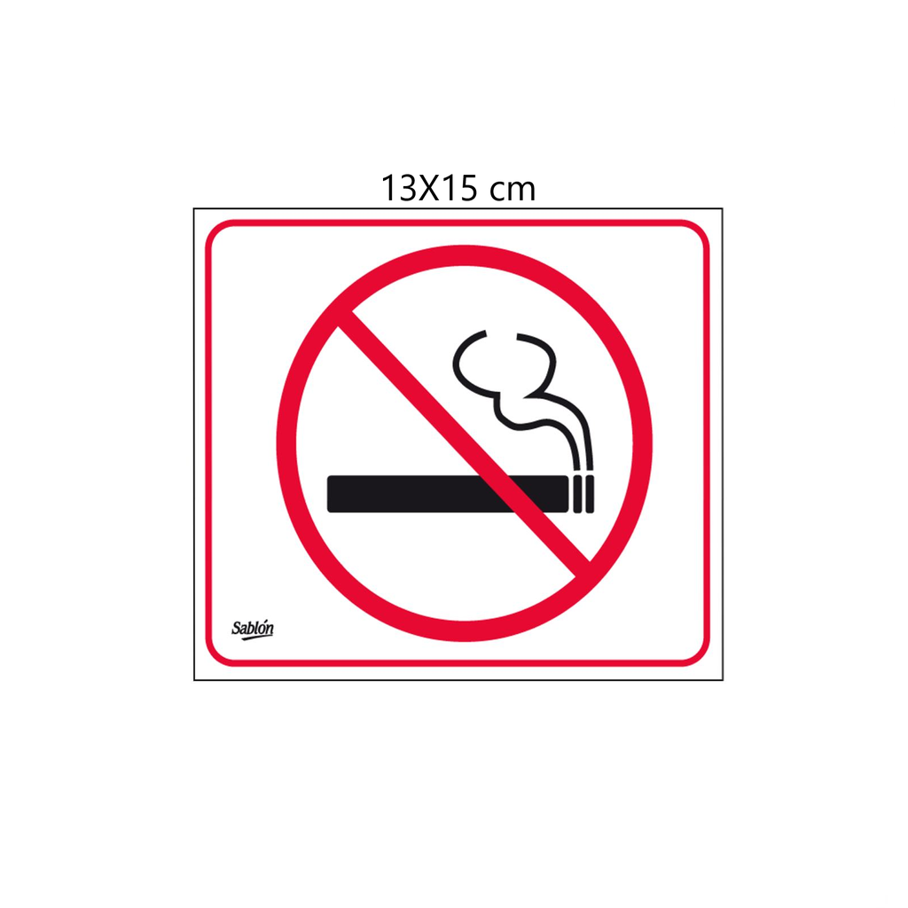 SEÑALAMIENTO CALCAMONIA "NO FUMAR" BLISTER C/3