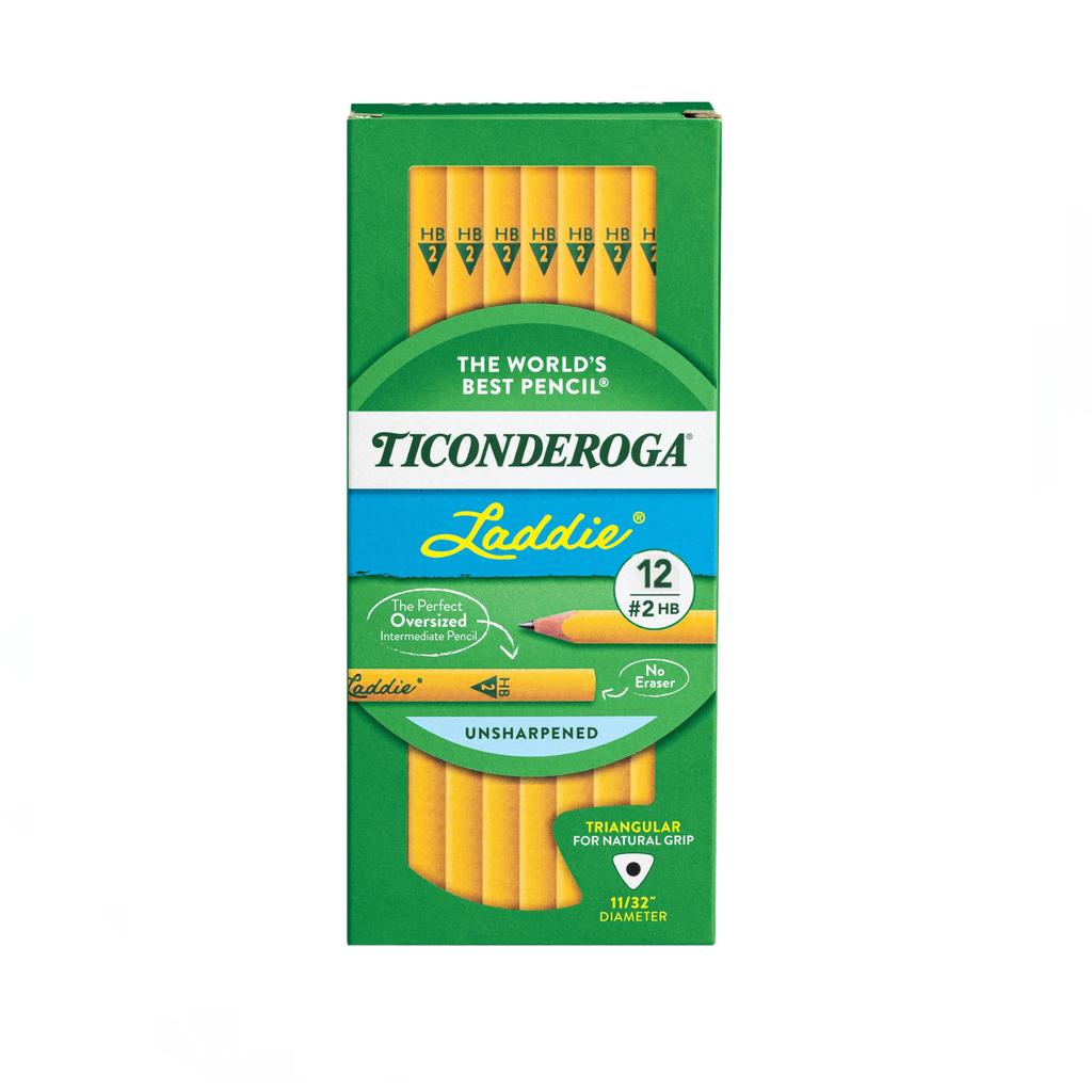 LAPIZ TICONDEROGA #2 TRIANGULAR CAJA C/12 PZA