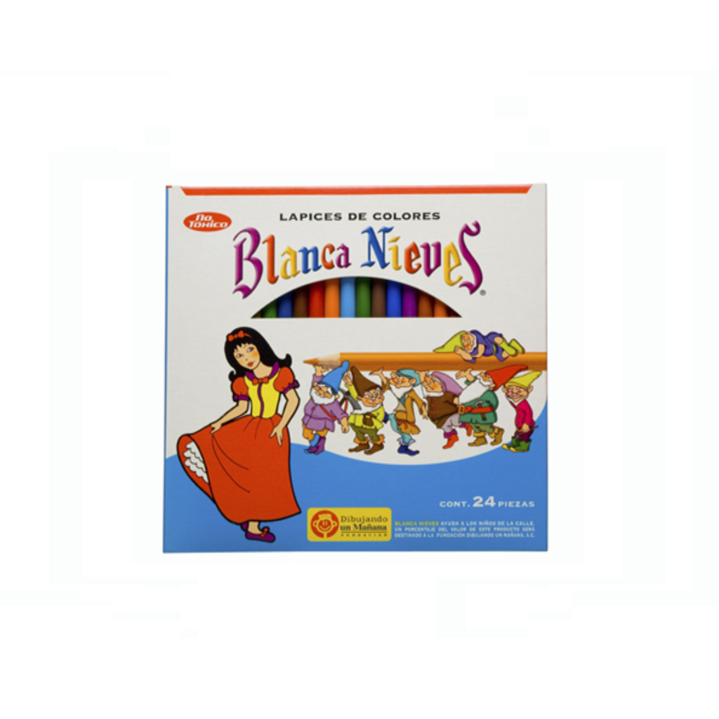 [DIX45222] COLORES DIXON BLANCA NIEVES MADERA C/24 LARGOS