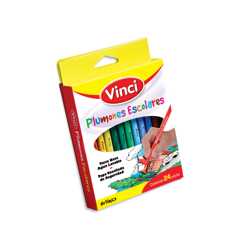 [DIX48358] MARCADOR VINCI TURBOCOLOR C/24 PZAS