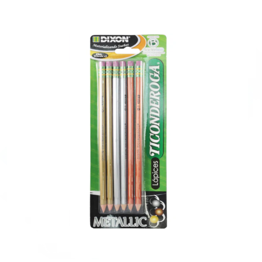 [DIX52297] LAPIZ TICONDEROGA METALLIC BLISTER C/6PZA