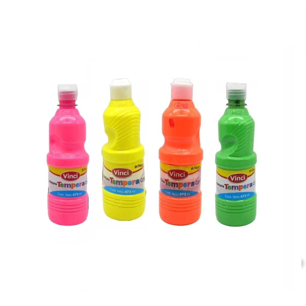 TEMPERA VINCI 473ML V.COLORES FLUORESCENTE