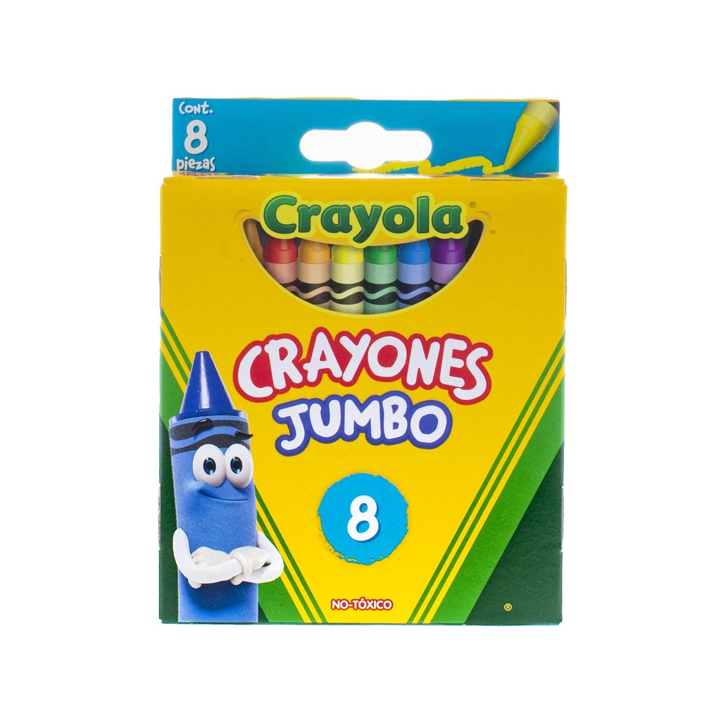 [0110010000141] COLORES CRAYOLA JUMBO C/ 8
