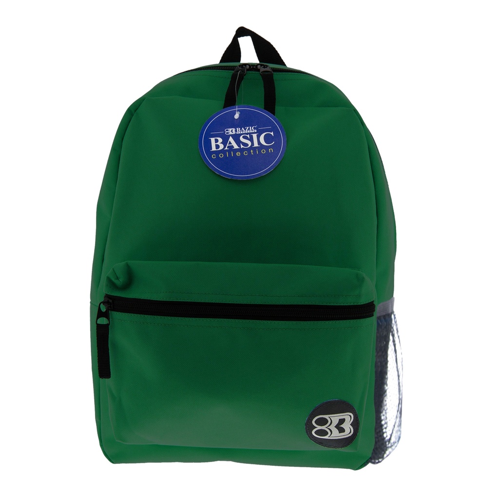 MOCHILA BAZIC 16" #1033 GREEN