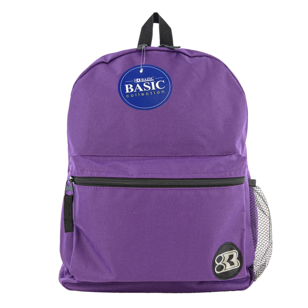 [BAZ1037] MOCHILA BAZIC 16" #1037 PURPLE