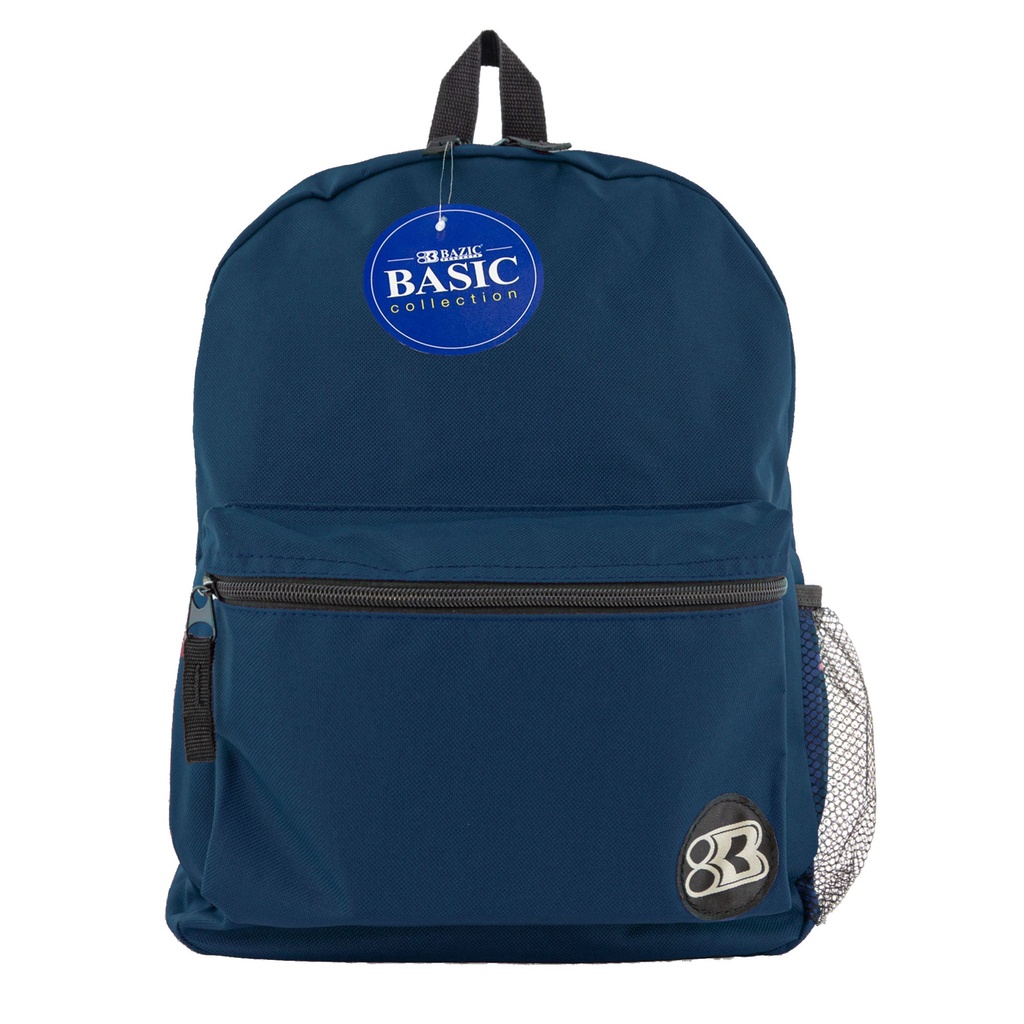 [BAZ1040] MOCHILA BAZIC 16" #1040 NAVY BLUE