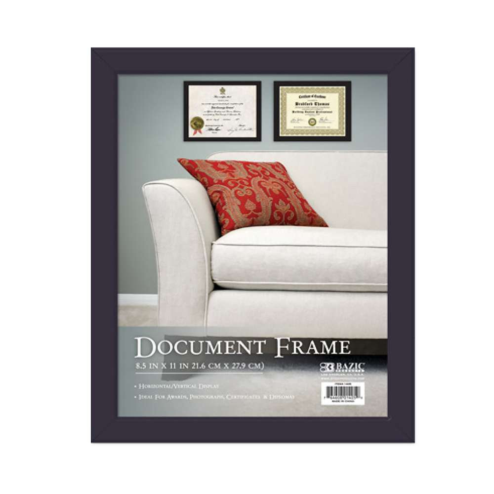 [BAZ1405-24] CERTIFICADO BAZIC MÚLTIPLE 8.5X11 MARCO W/GLASS COVER
