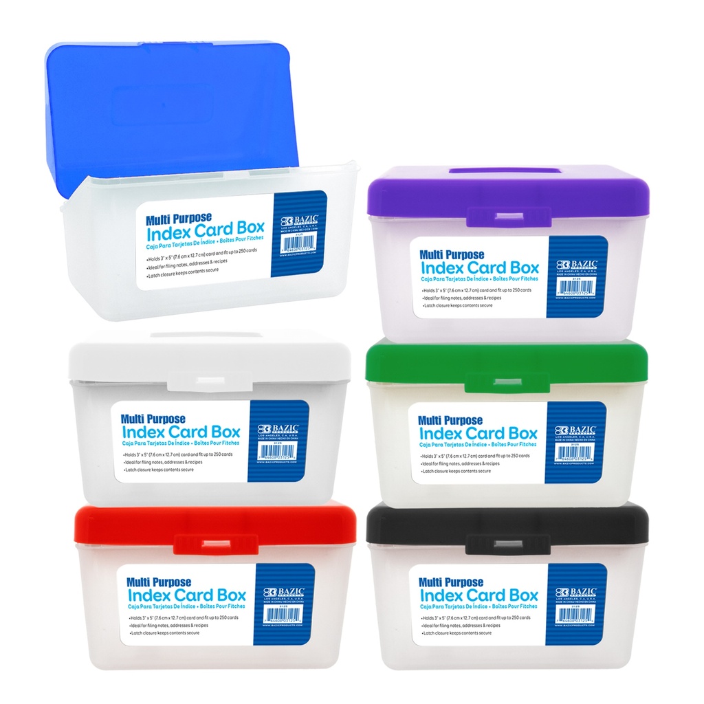 FICHERO PLASTICO 3X5 BAZIC