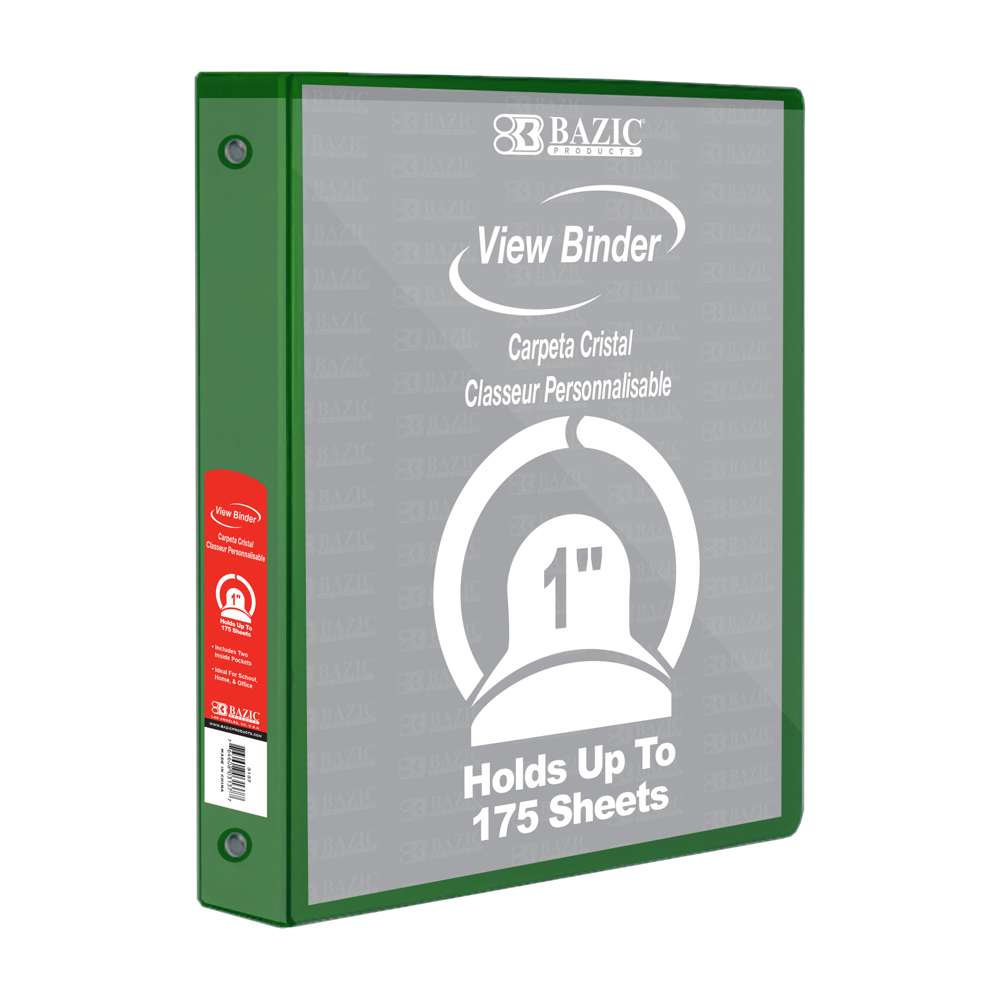CARPETA BAZIC DE 1" VINIL T/C VERDE