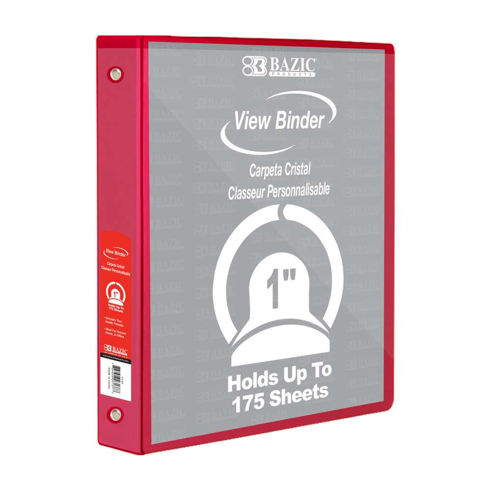 CARPETA BAZIC DE 1'' VINIL T/C ROJO C/PRO