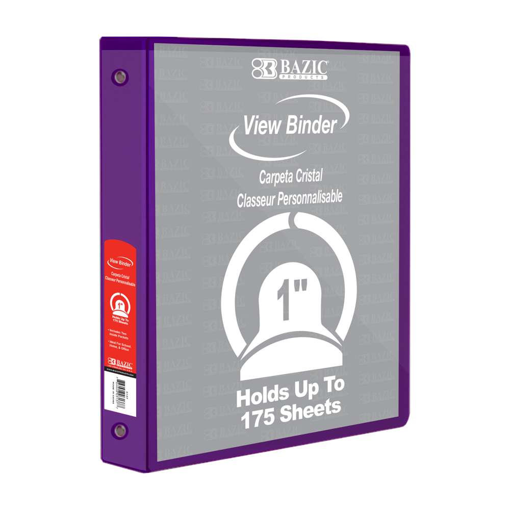 CARPETA BAZIC DE 1'' VINIL T/C MORADA