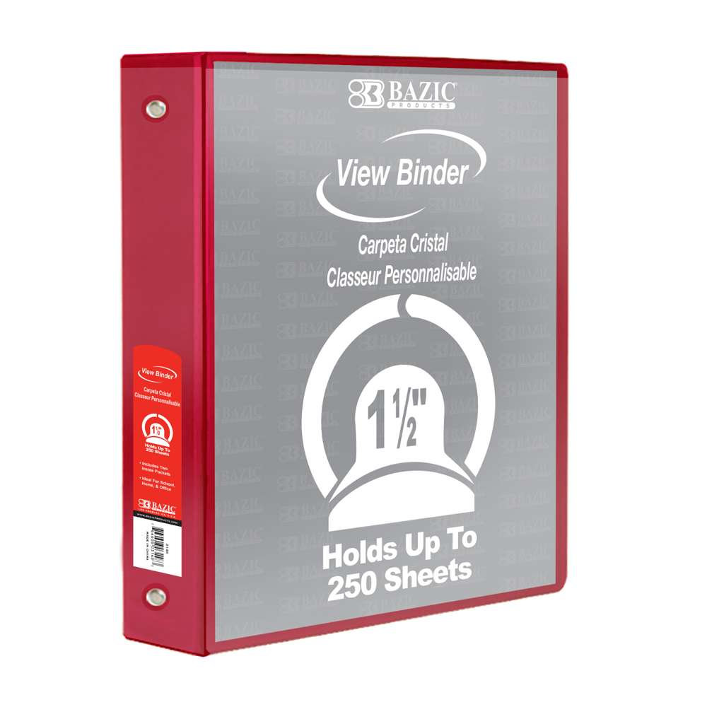 CARPETA BAZIC DE 1.5 VINIL T/C ROJO