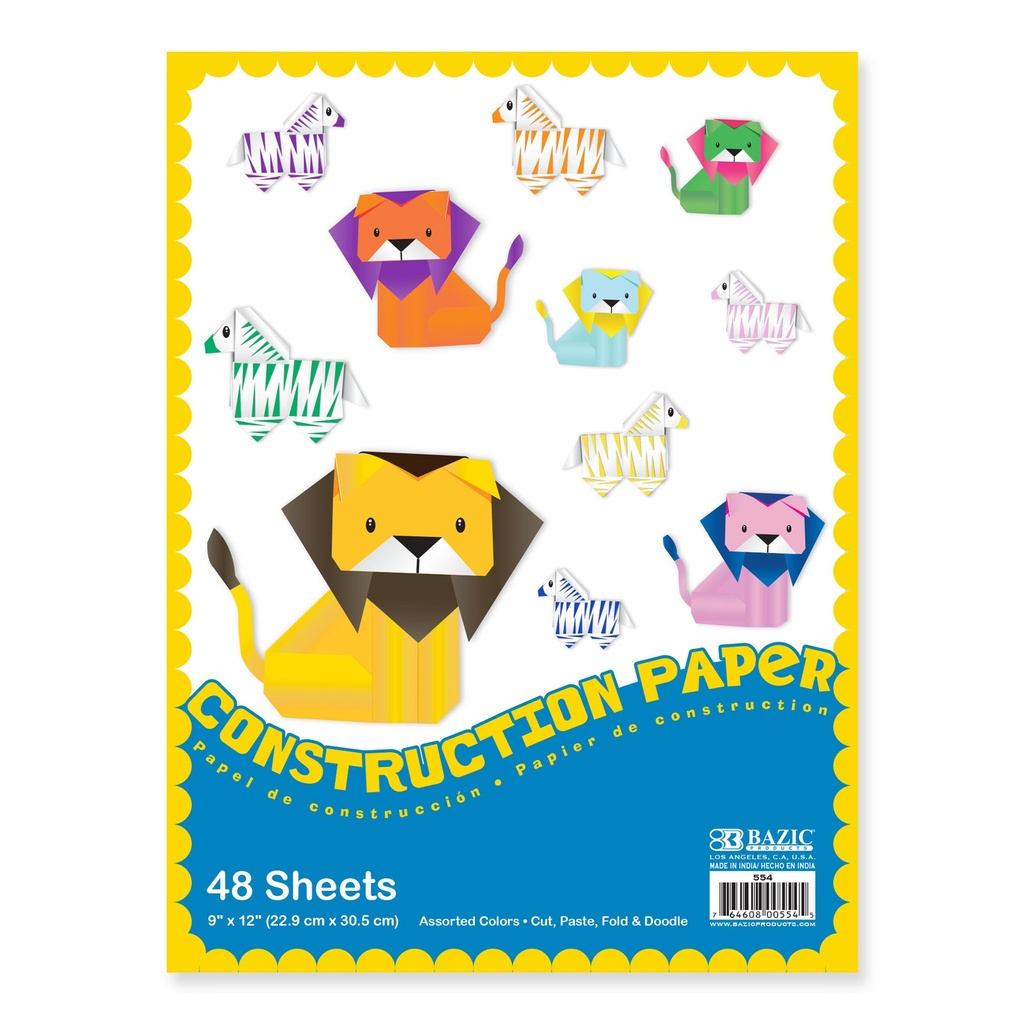 [BAZ554] PAPEL CONSTRUCTIVO BAZIC C/48HJS T/C