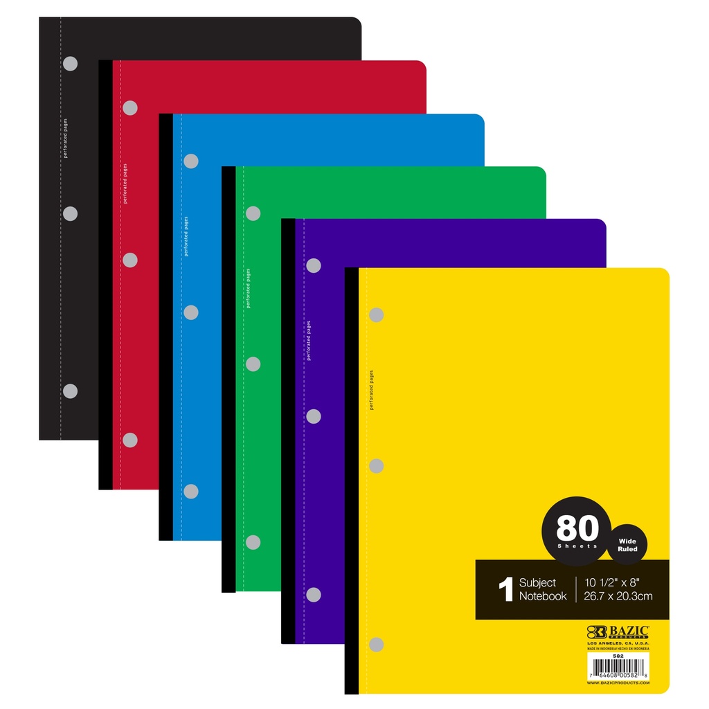 [BAZ582-24] CUADERNO BAZIC C/80 HJS