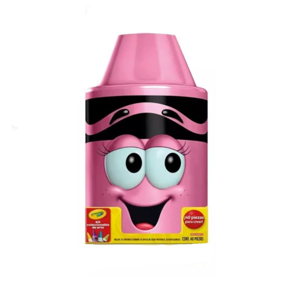 [CYO046954M000] SET CRAYOLA CRAYOLIN MX ROSA C/40PZAS