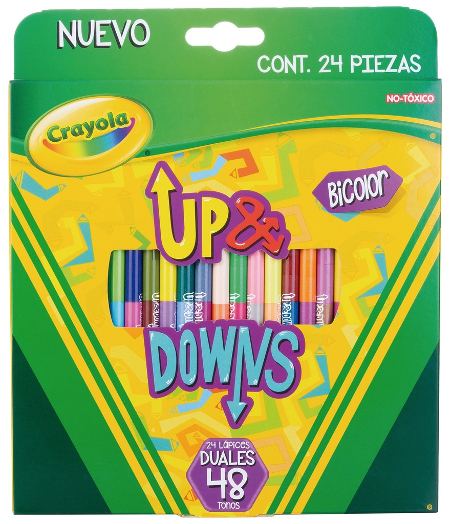 LAPICES CRAYOLA UP&DOWNS C/24 PZAS