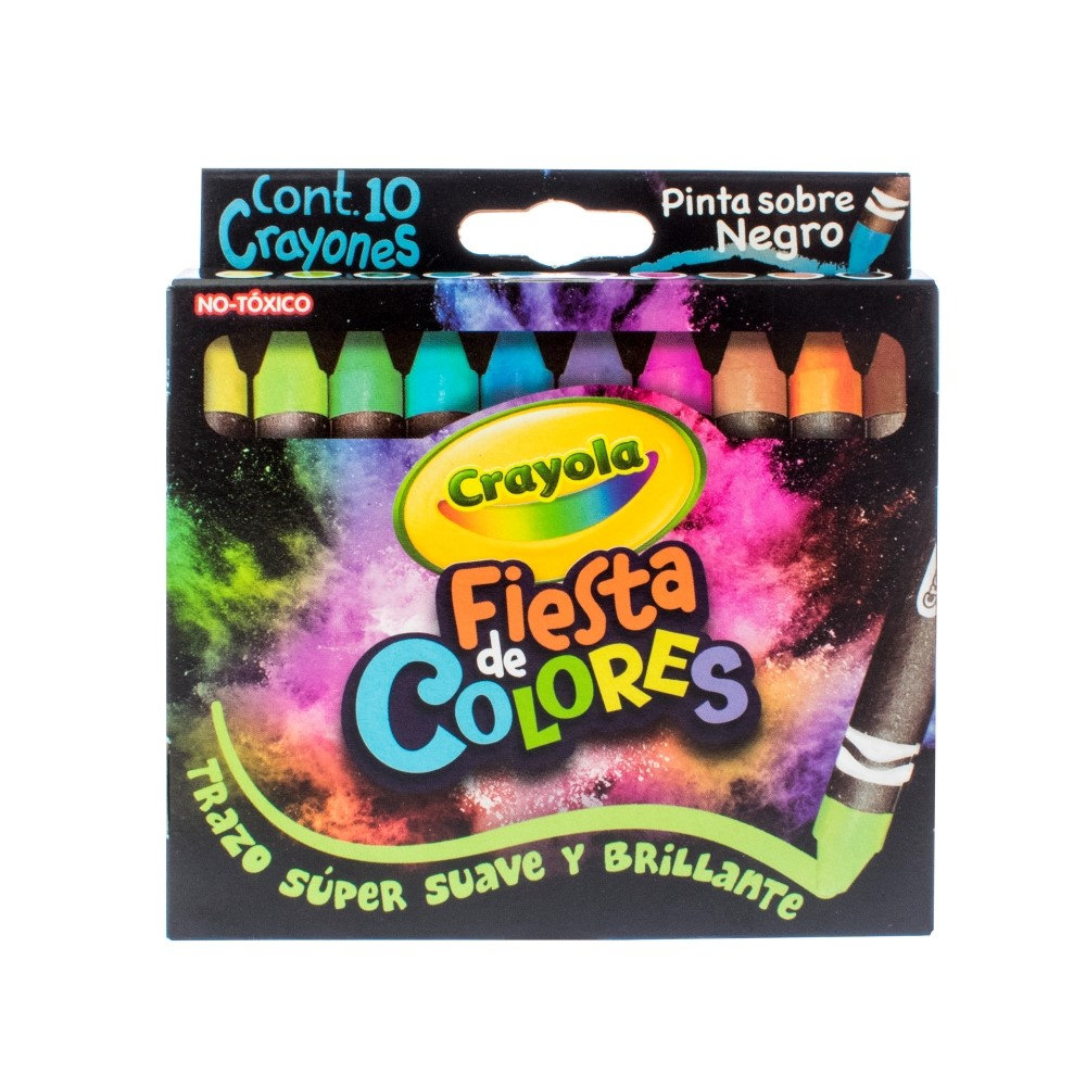 COLORES CRAYOLA  FIESTA DE COLORES C/10