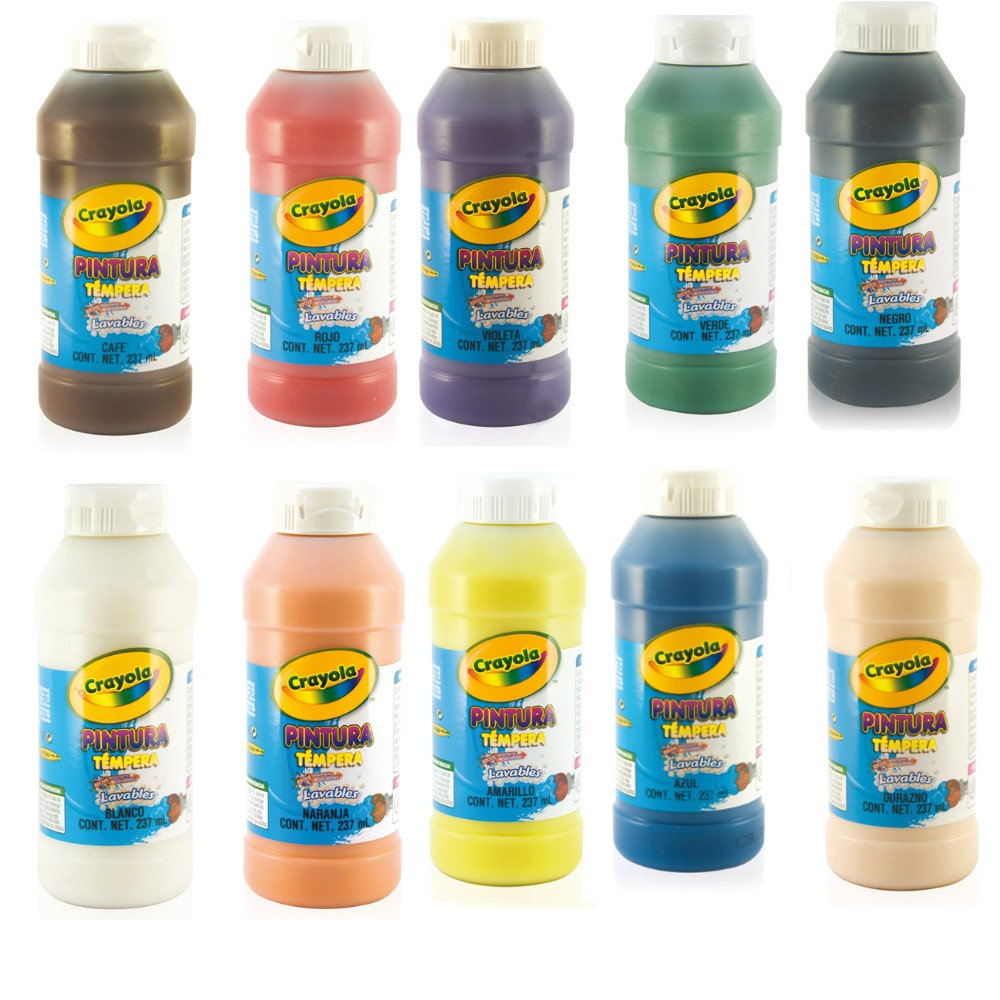[CYO5420080336] PINTURA CRAYOLA TEMPERA 237ML VARIOS COLORES