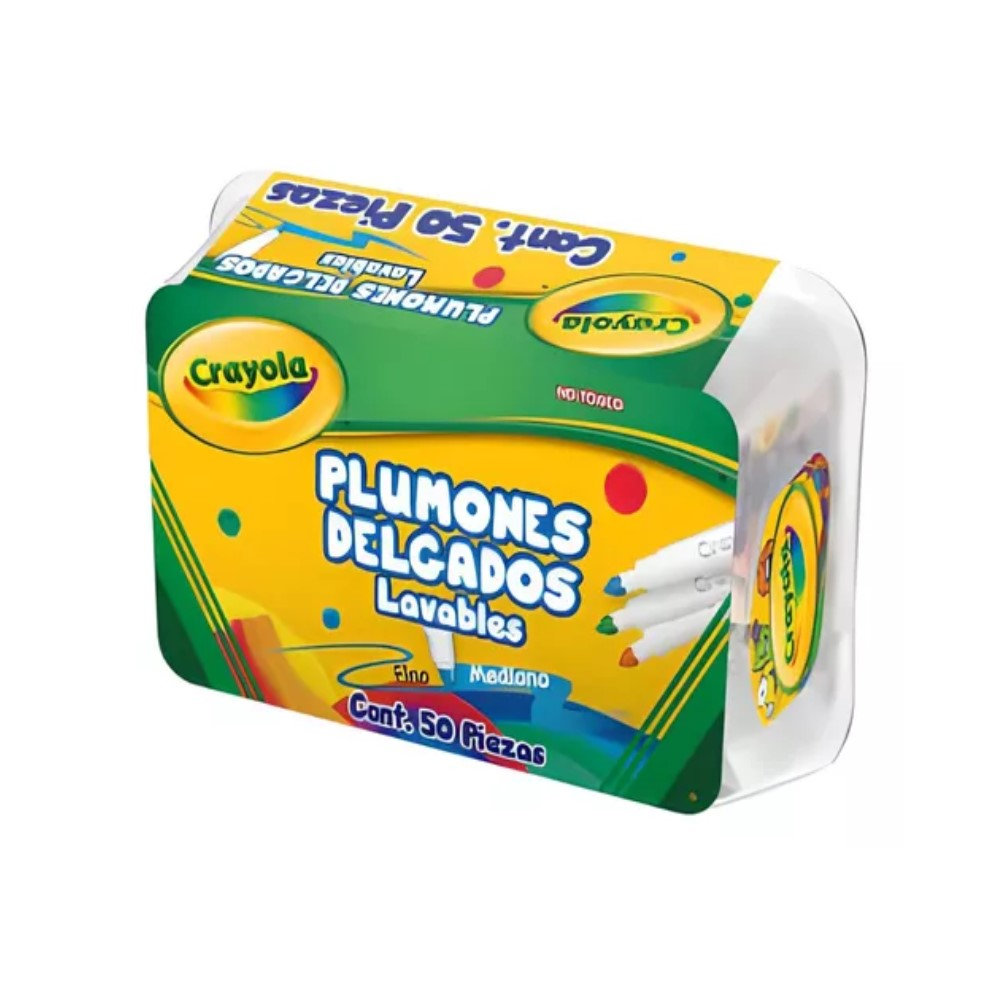 MARCADOR CRAYOLA  DELGADOS C/50PZAS