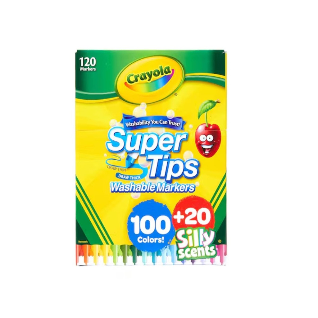 MARCADORES CRAYOLA SUPER TIPSC/100 +20 SILLY SCENTS