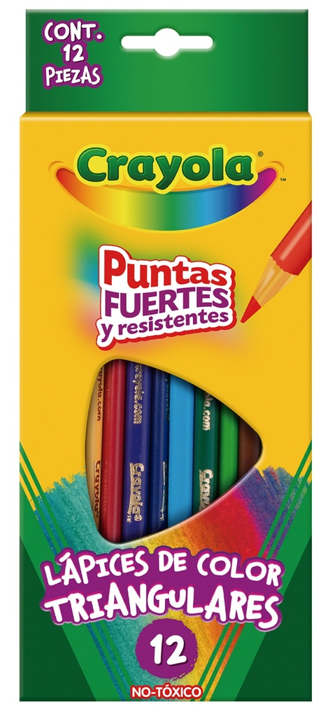 COLORES CRAYOLA MADERA TRIANGULAR C/12