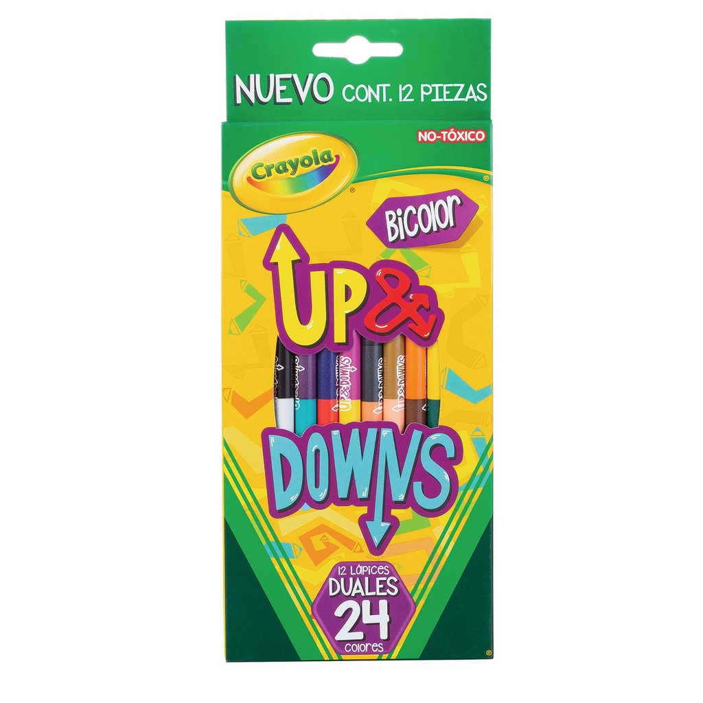 LAPICES CRAYOLA DUAL UP & DOWNS C/12PZA