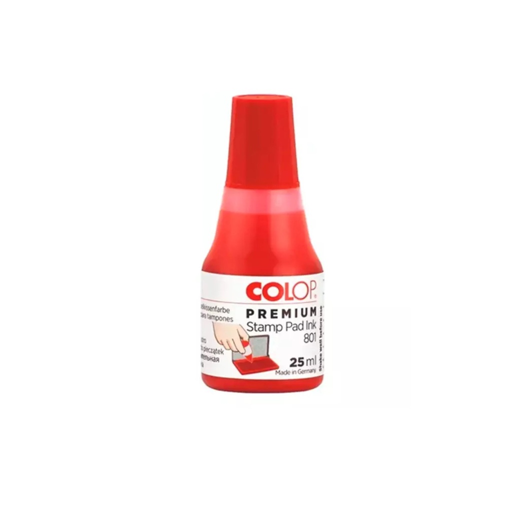 [GOB801R] TINTA COLOP COLOR ROJO 25ML