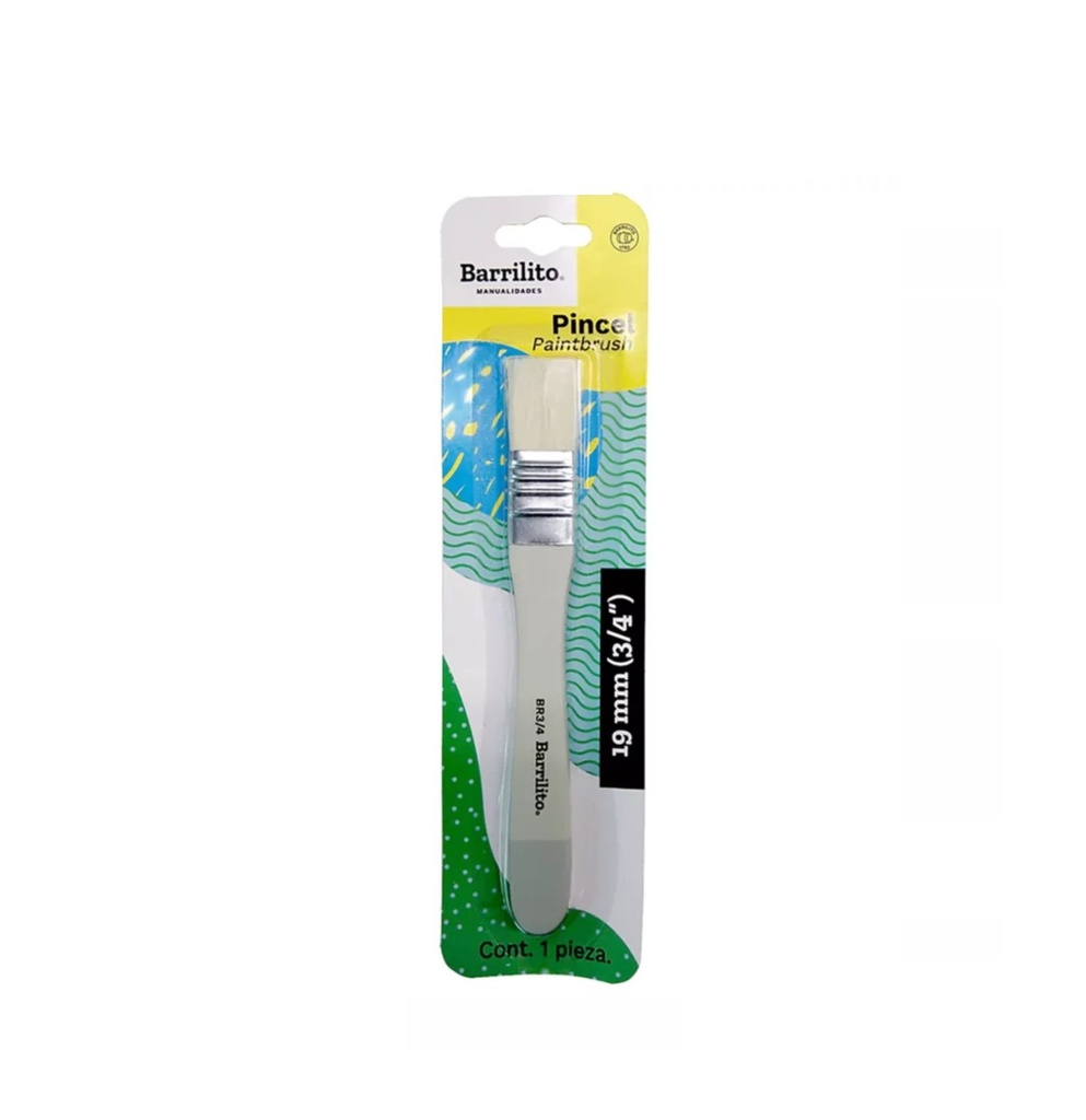 Pincel ancho 19mm (3/4 pulg)