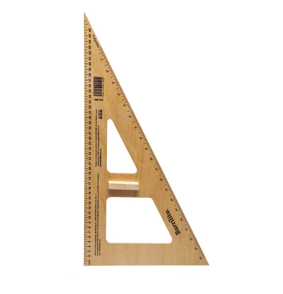 Escuadra de madera 60°