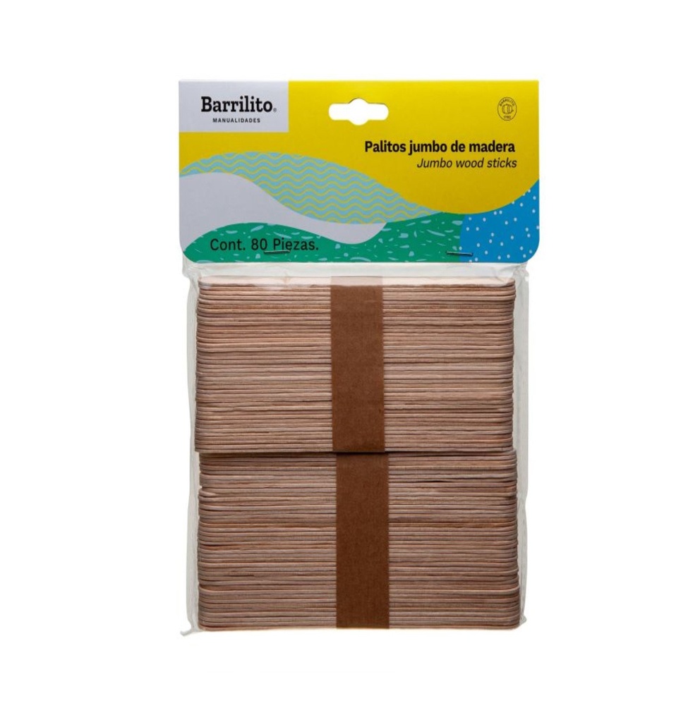 Palitos jumbo natural bolsa c/80