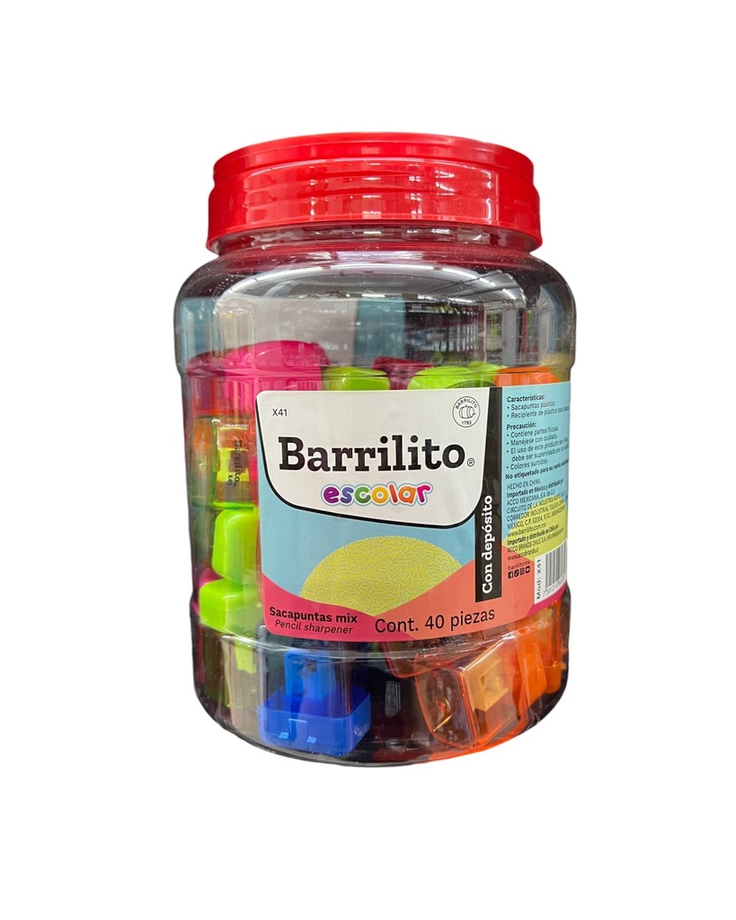 [GOBX41] Sacapuntas med c/depósito bot c/40
