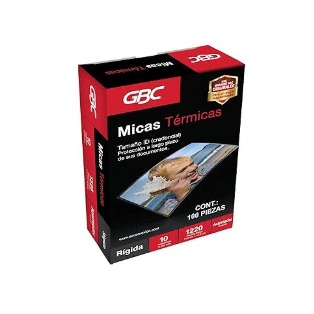 MICA TERMICA GBC 10 X 14.5CM 100 PZAS