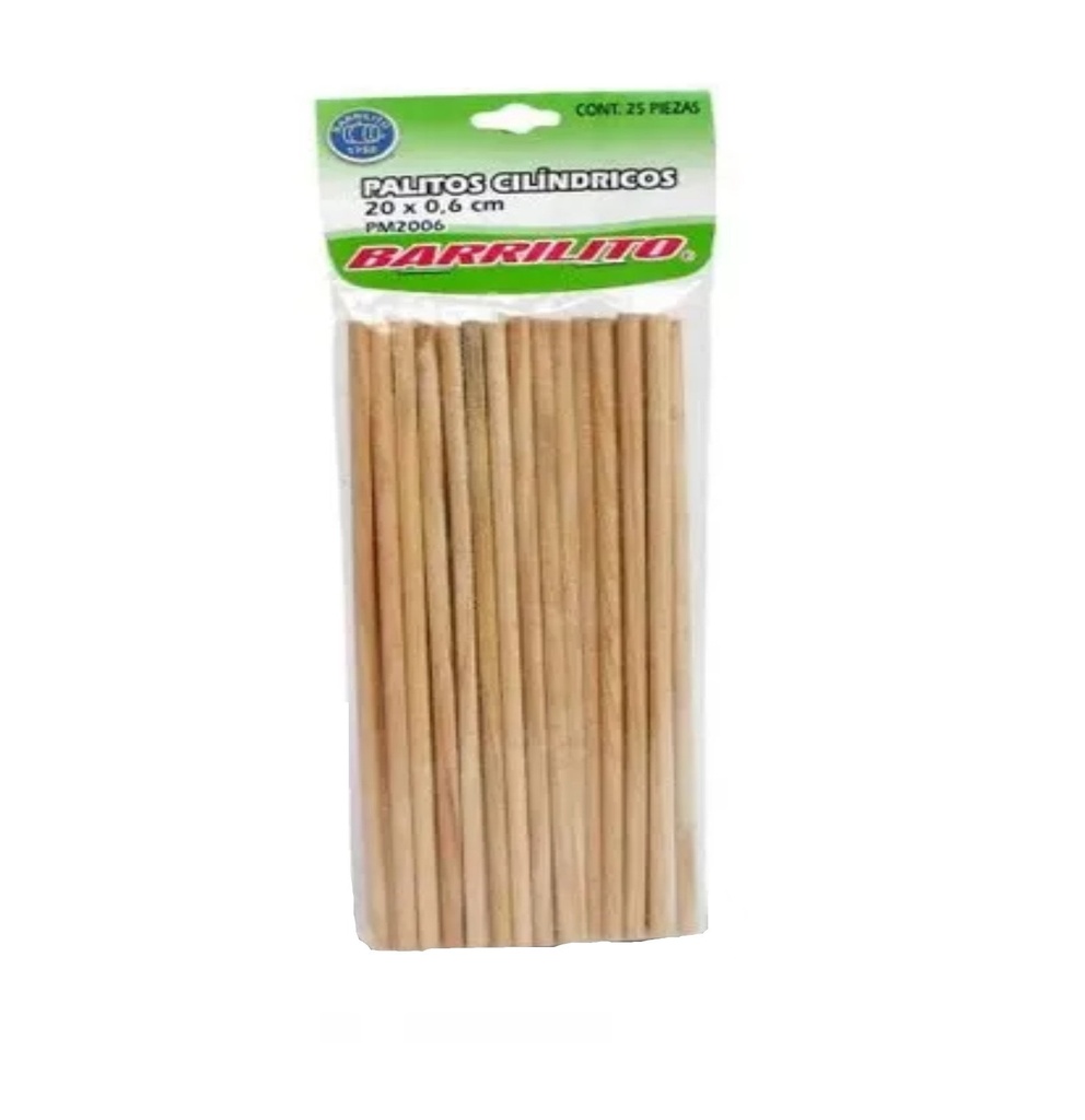 Palitos cilíndricos nat bol c/25
