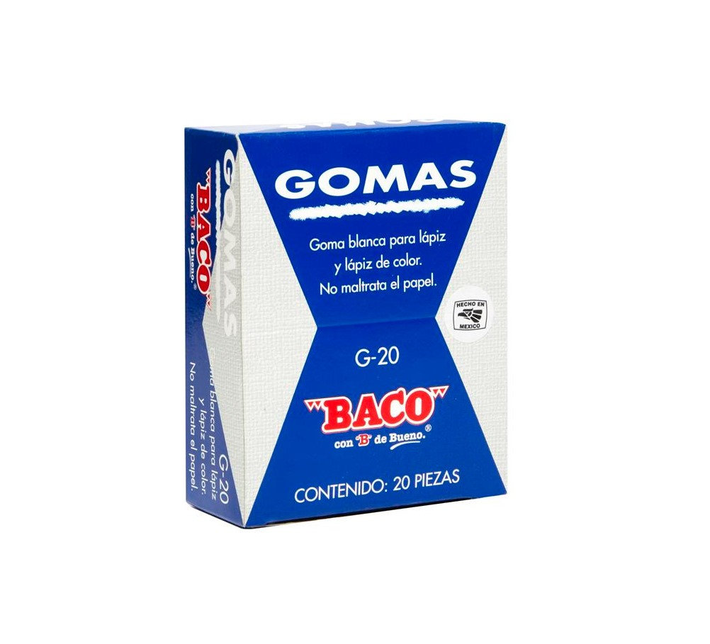 [BAC94124] BORRADOR BACO BLANCA GRANDE C/20    G-20