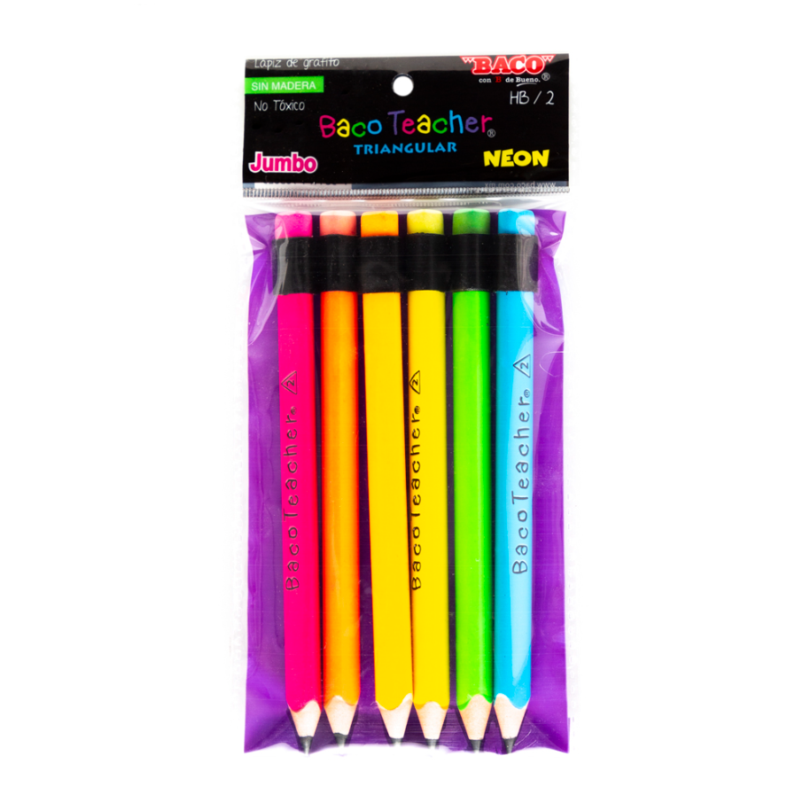 [BACLP074] BACOTEACHER NEON BOLSA BOPP C/6