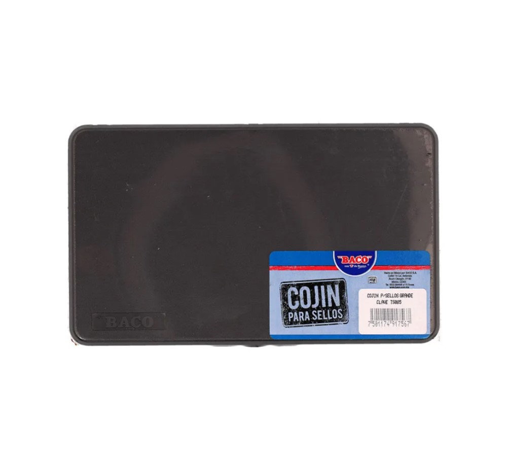 COJIN PARA SELLOS DE PLASTICO GRANDE BACO