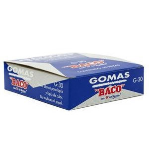 [BAC94100] BORRADOR BACO BLANCA MEDIANO C/30   G-30