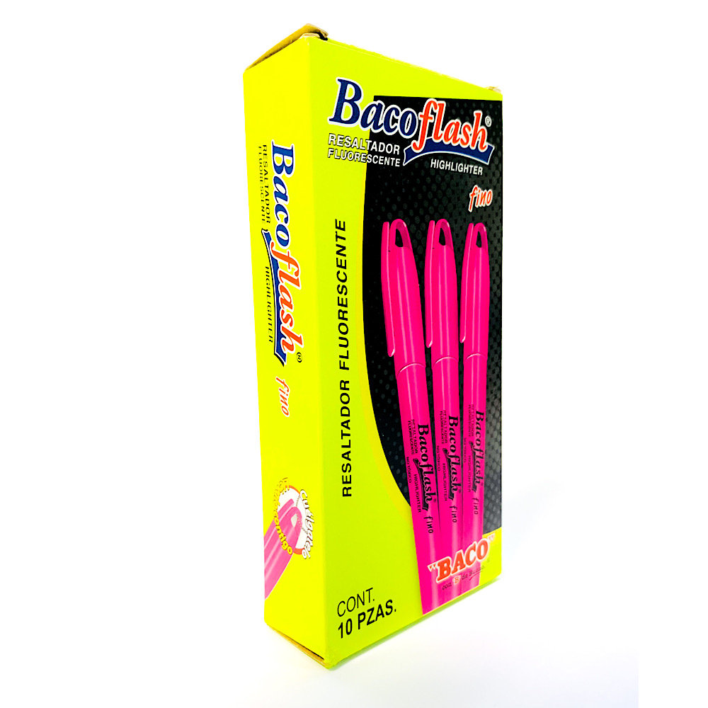 MARCADOR BACOFLASH P.FINO ROSA