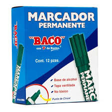 [019953] MARCADOR PERMANENTE BACO VERDE