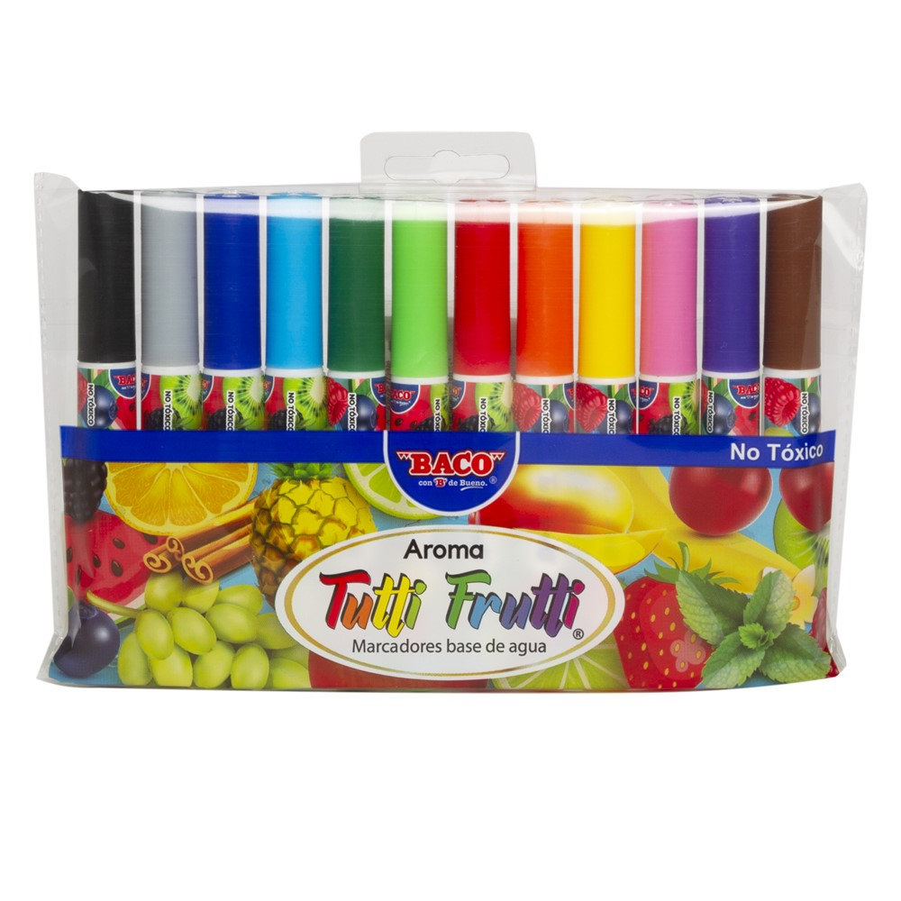 MARCADORES TUTTI FRUTTI AROMA C/12