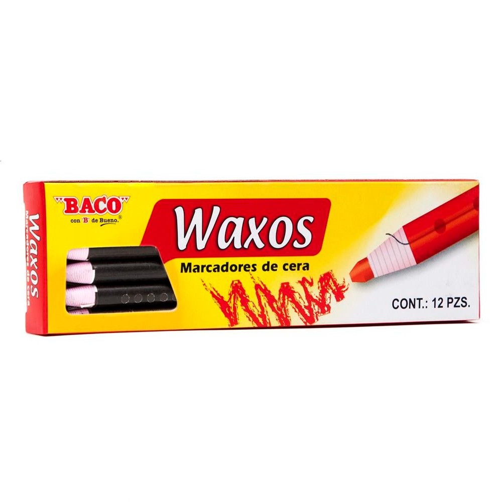 MARCADOR WAXOS BACO NEGRO pz