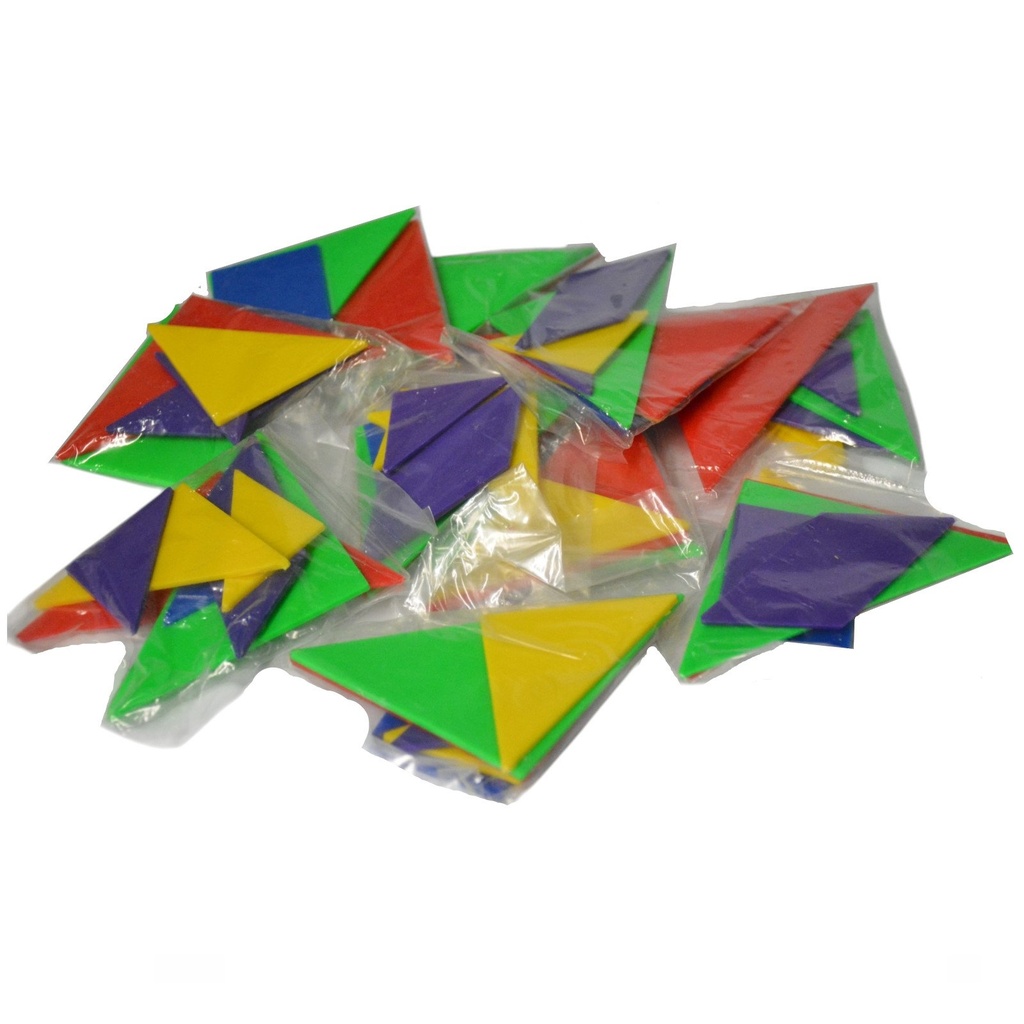 TANGRAM BOLSA C/10 JUEGOS DE 7 PIEZAS C/U