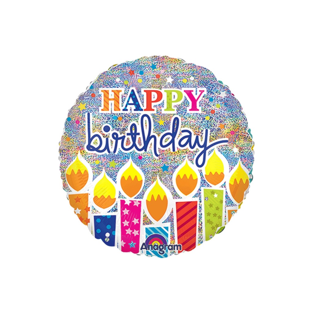 AN32RND2STD-HO-SHIMMER BIRTHDAY CANDLES STANDARD