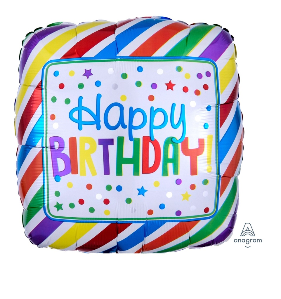 17Q MET HBD SQUARE STRIPES & DOTS STANDARD ANAGRAM