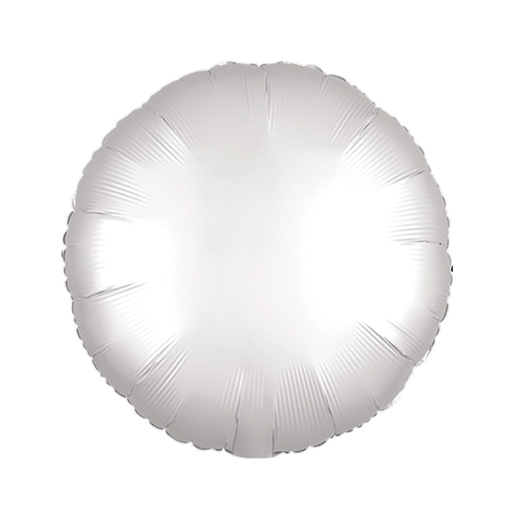 17C MET SATIN LUXE WHITE SATIN CIRCLE STANDARD ANAGRAM