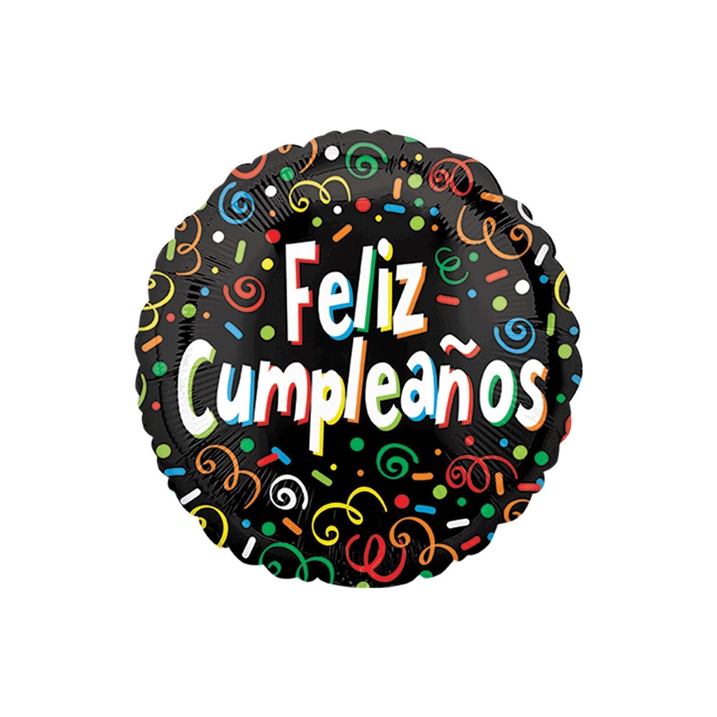 FELIZ CUMPLEAÑOS CONFETTI EXPLO STANDARD ANAGRAM