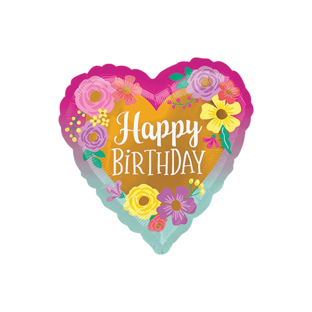 HAPPY BIRTHDAY PAINTED FLOWERS STANDARD ANAGRAM