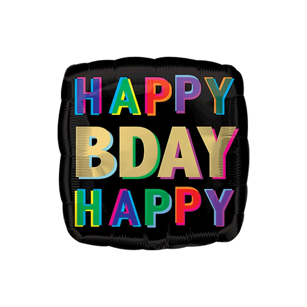 [CON41741/02] HAPPY BIRTHDAY OFFSET LETTERS STANDARD ANAGRAM