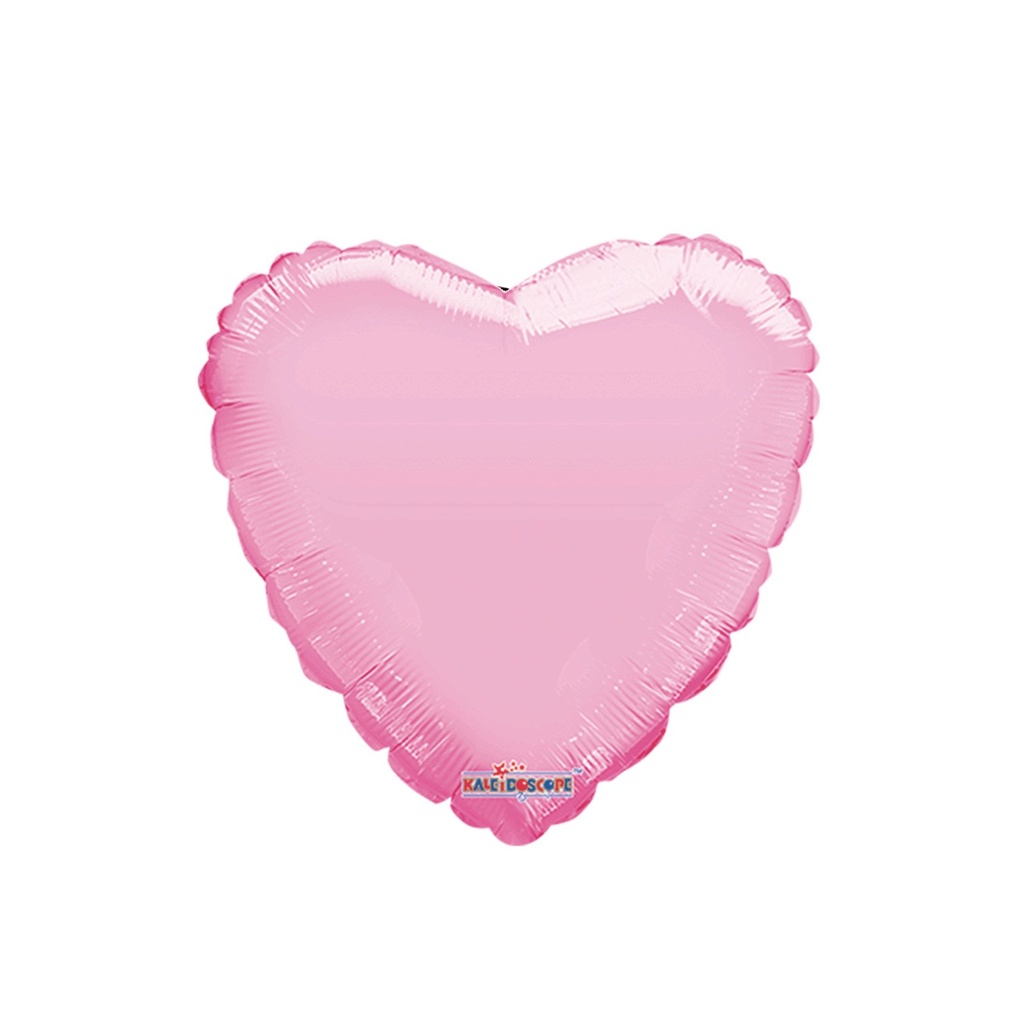 GLOBO MET CORAZON SOLID PALE PINK HVD